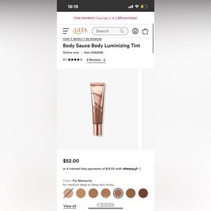NEW Fenty Beauty Body Sauce - Fly Mamacita